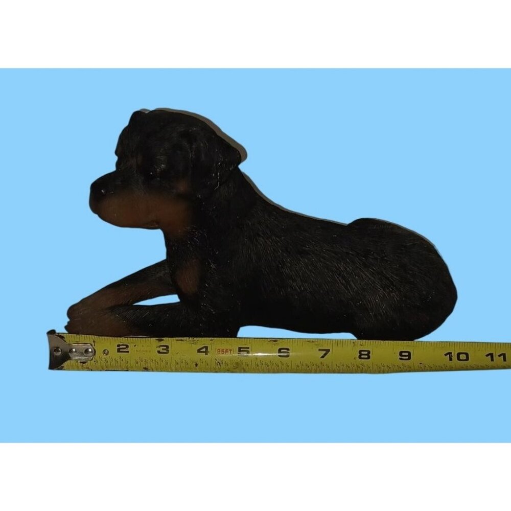 Vintage Sandicast Rottweiler Dog Sculpture 193 figurine Signed Sandra Brue 10'' - Picture 5 of 13